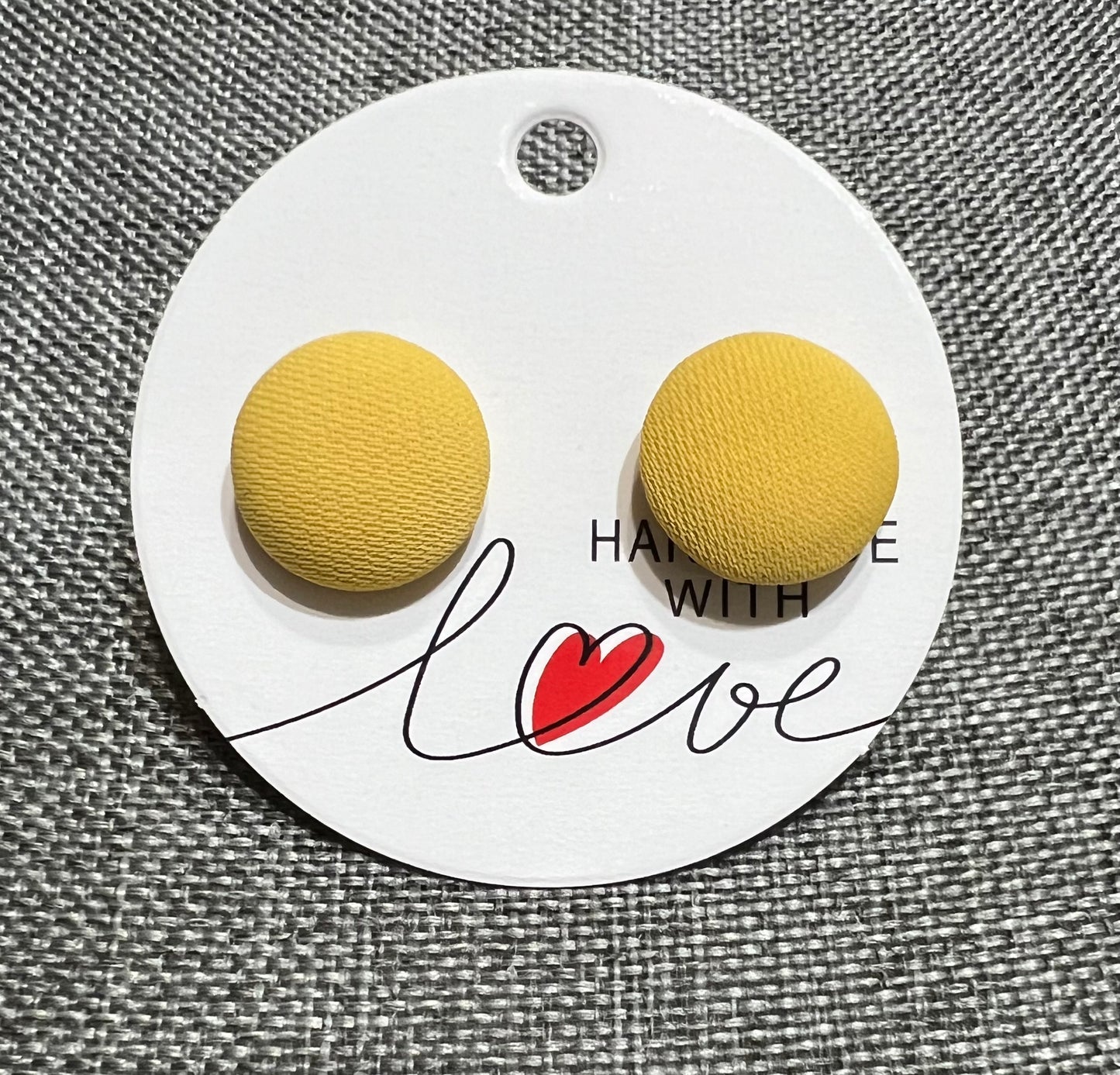Yellow earrings