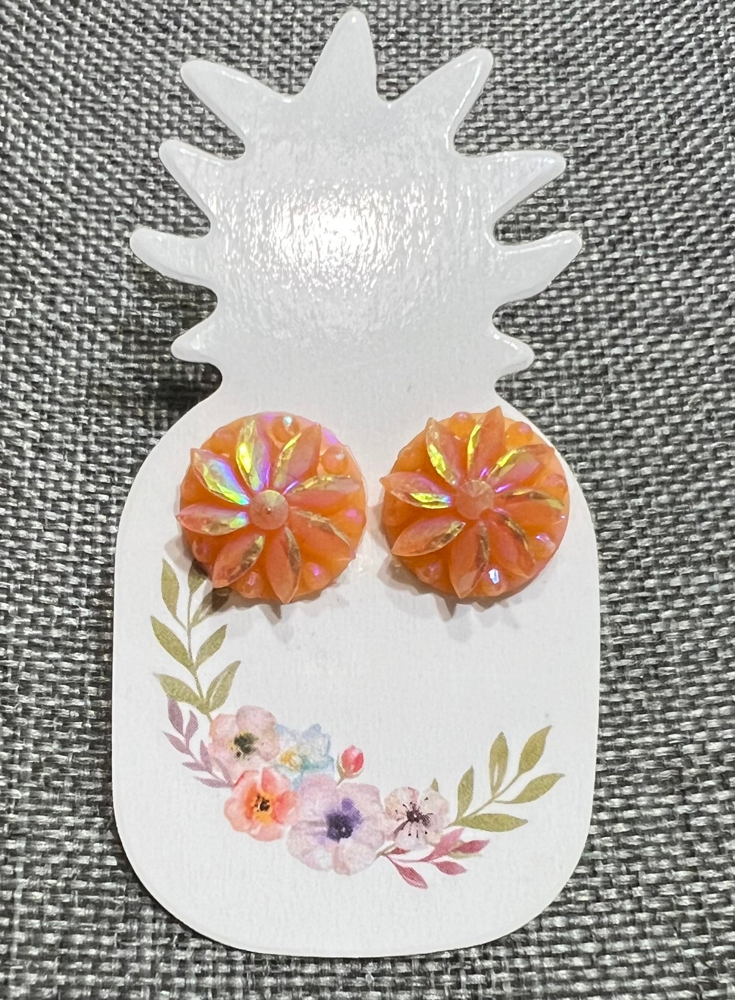 Orange earrings