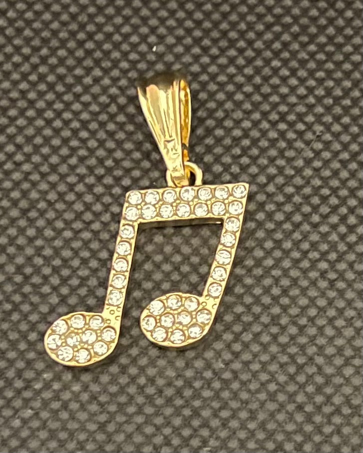 0ro laminado music note charms