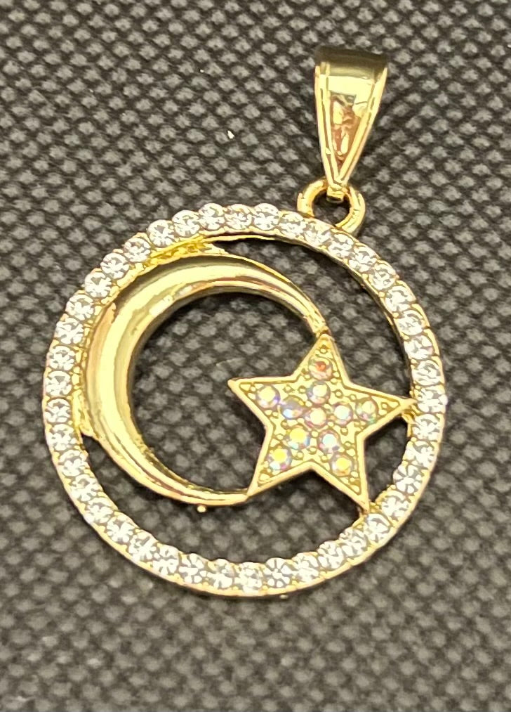 0ro laminado star and moon charms