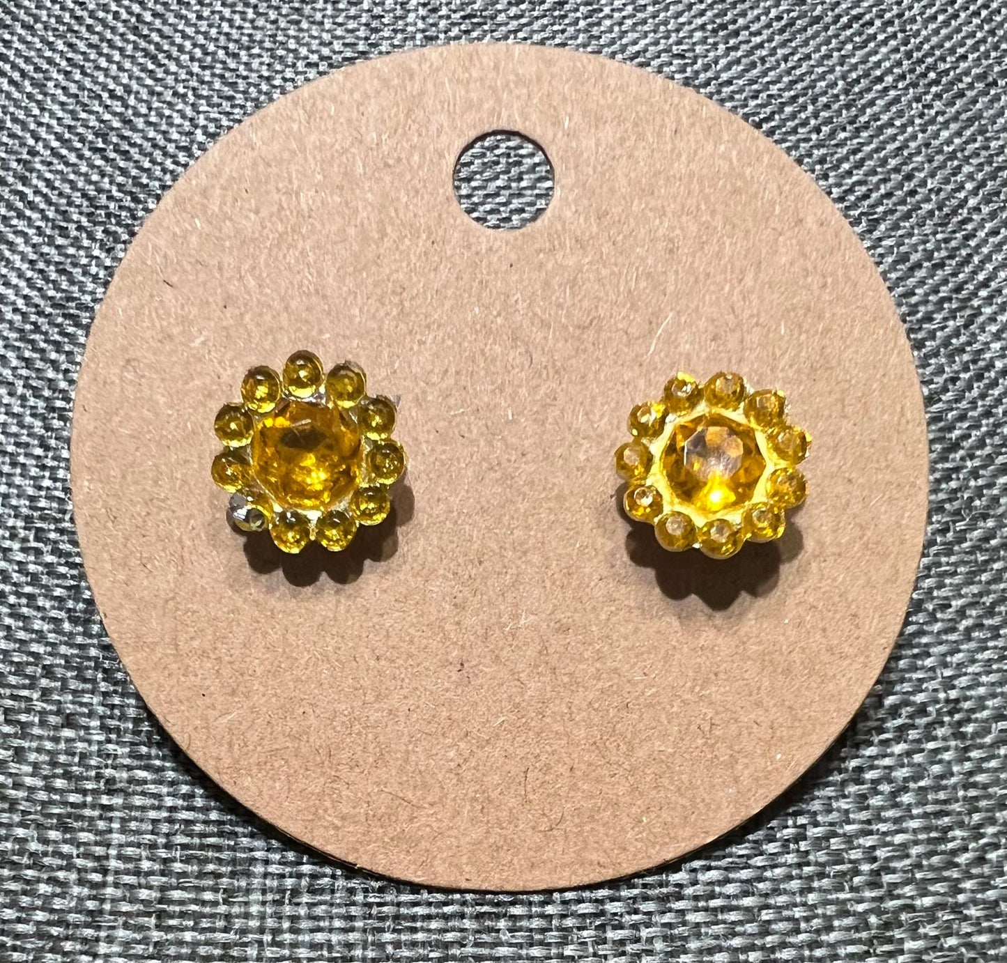 Yellow earrings
