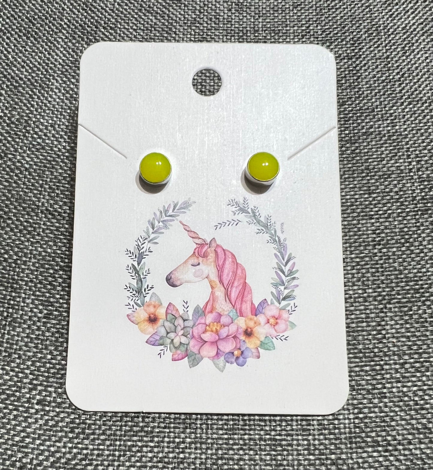 Light green earrings