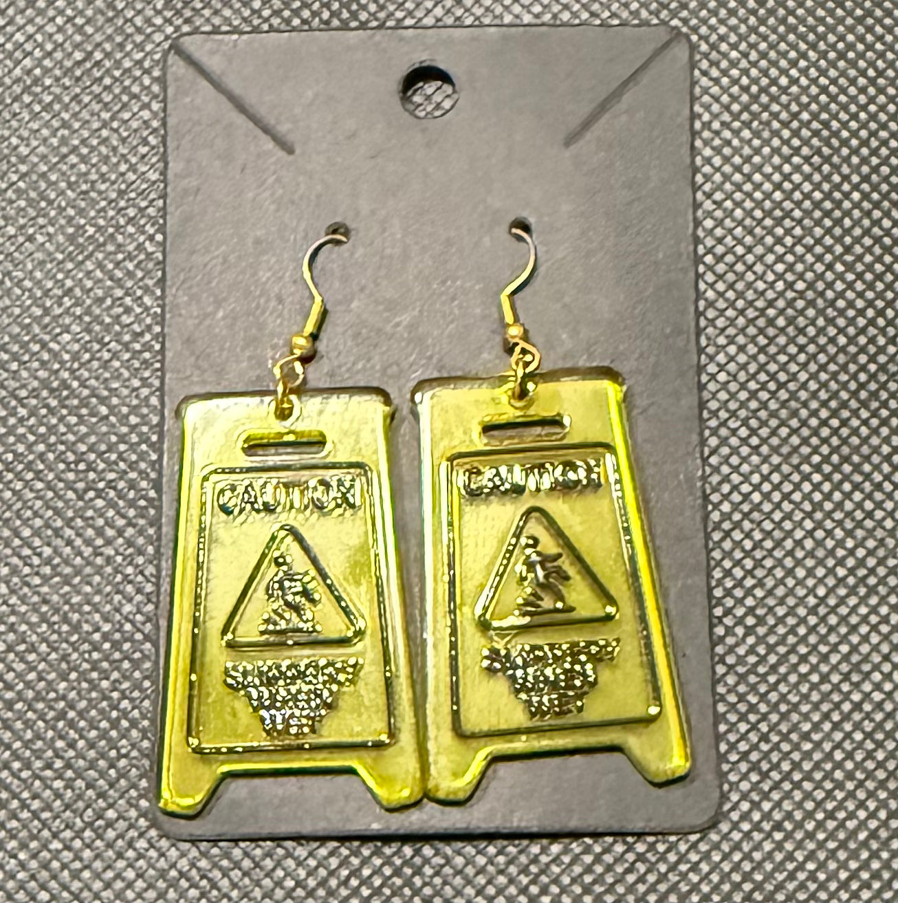 Caution earrings