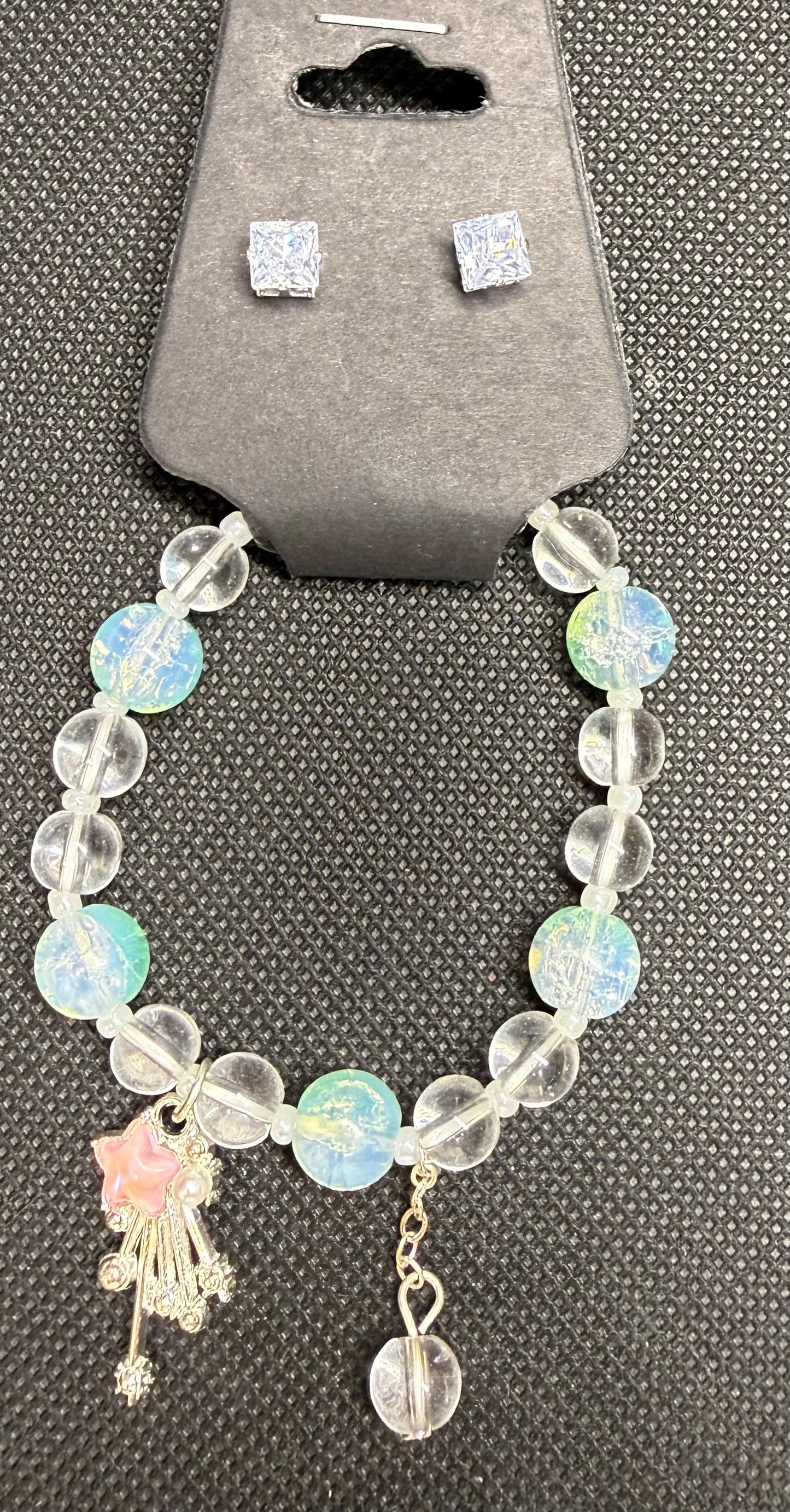 Bracelets and earrings