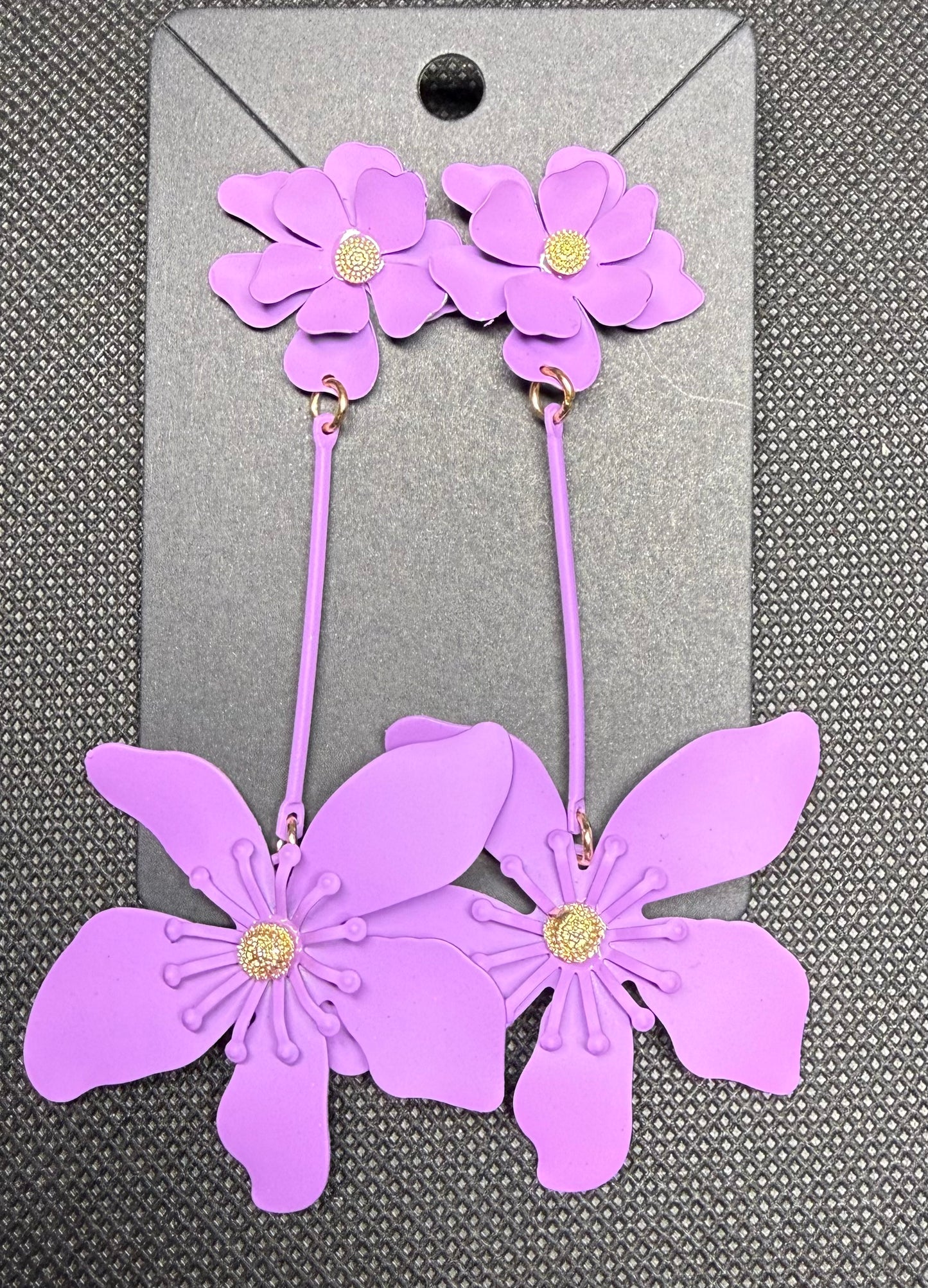 Purple earrings