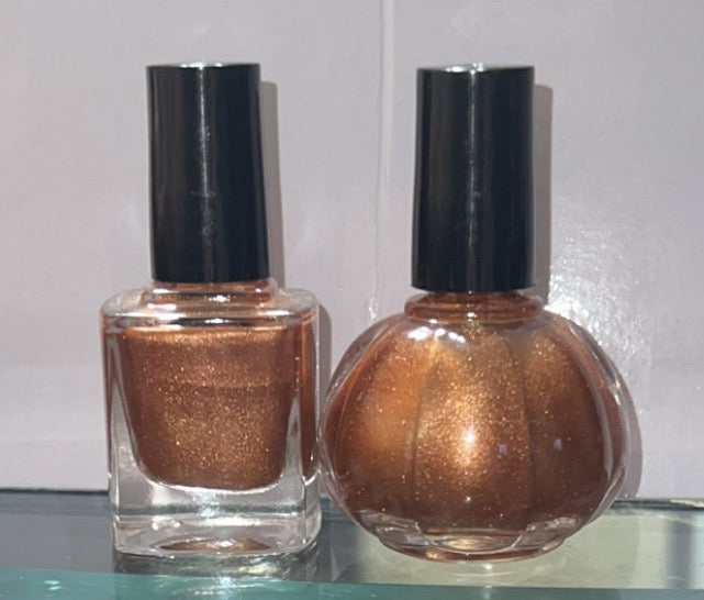 Golden brown nail polish