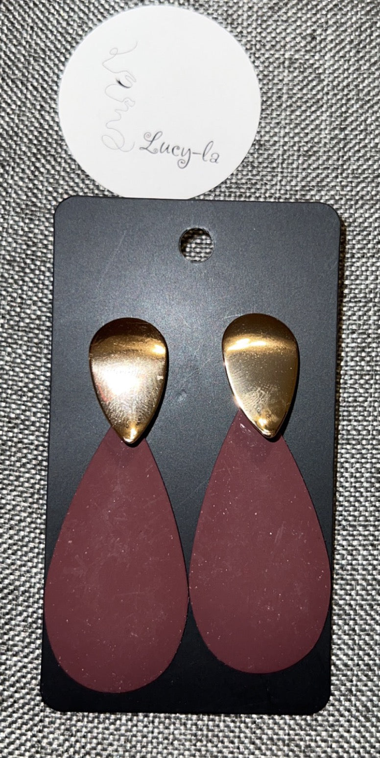 Wine earrings