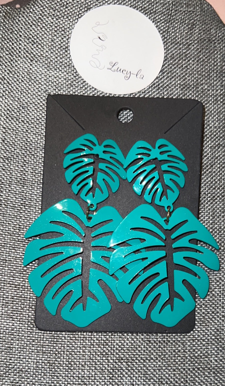 Leaf dressy earrings
