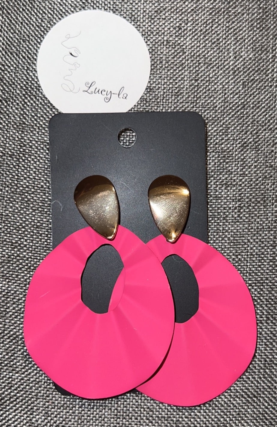 Pink earrings