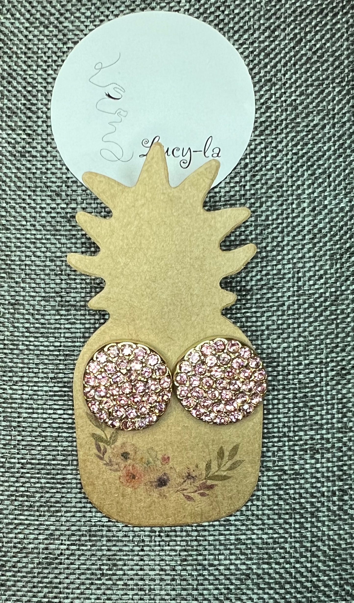 Circle earrings rose gold