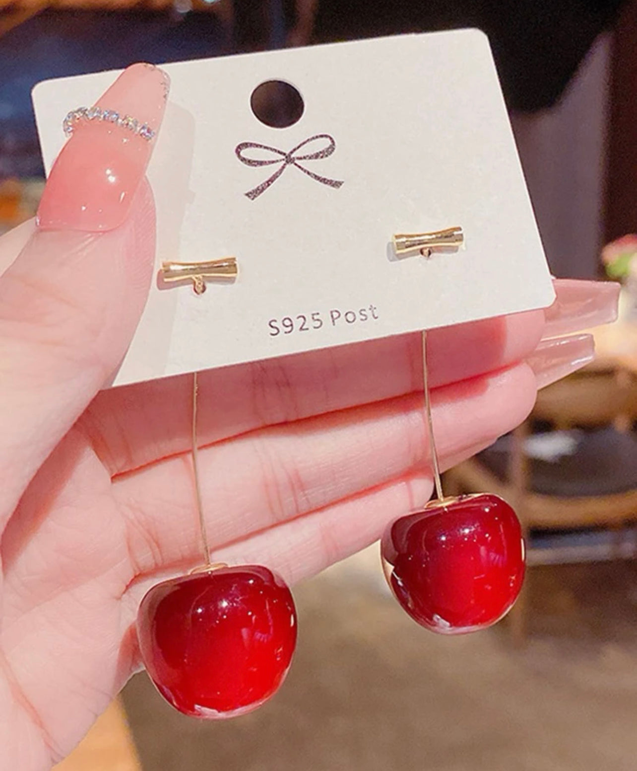 Cherry earrings