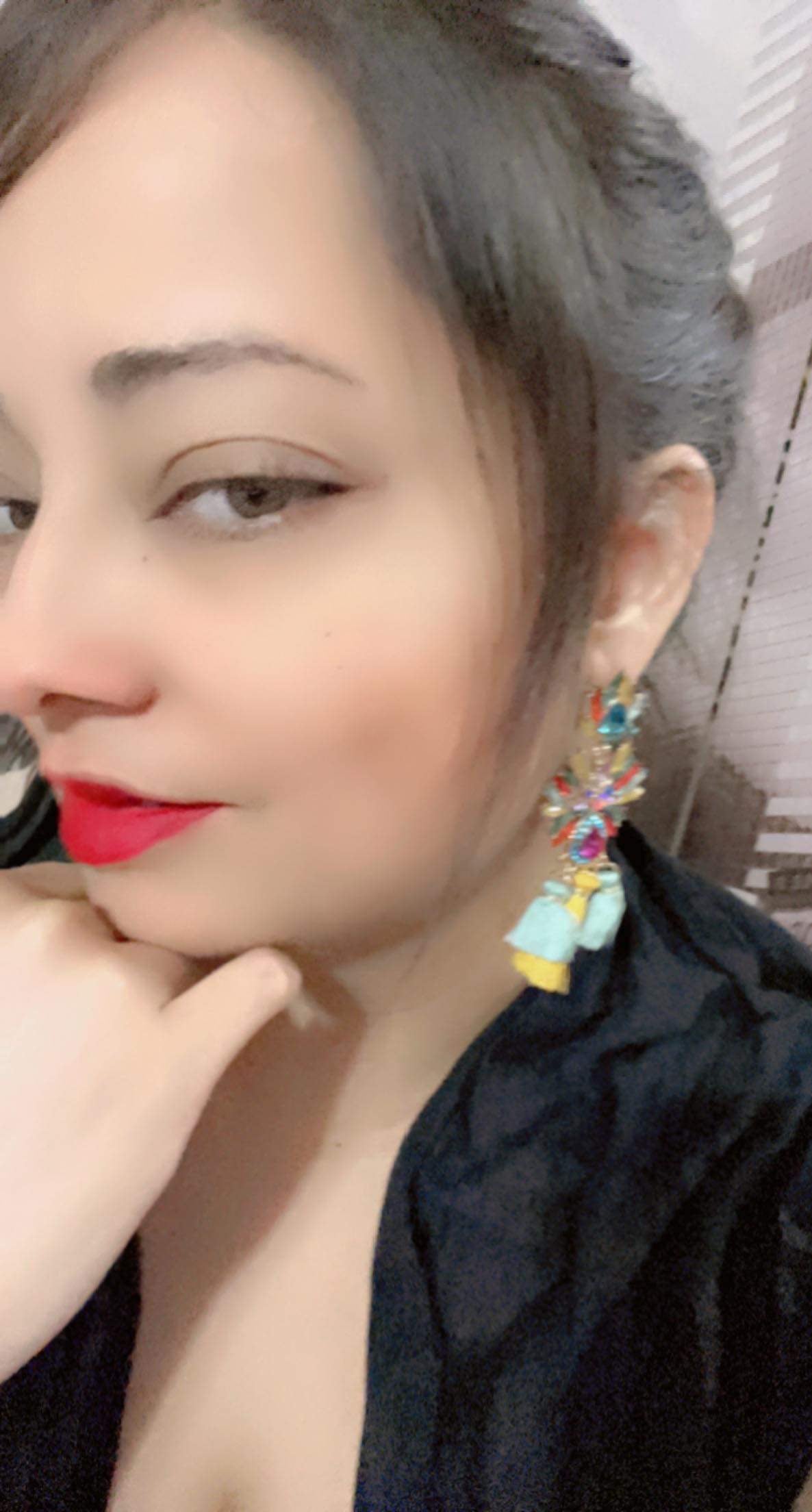 Dressy colorful earrings