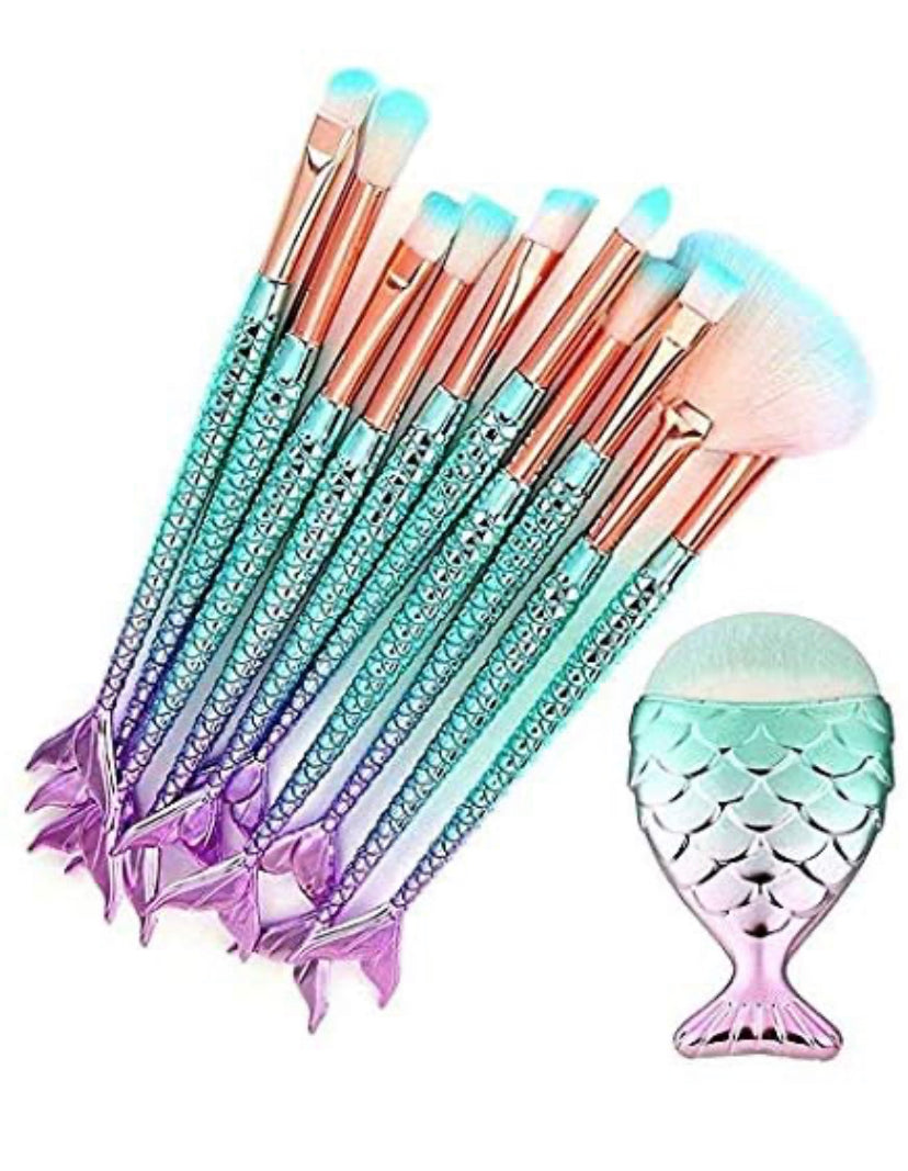 Mermaid brushes