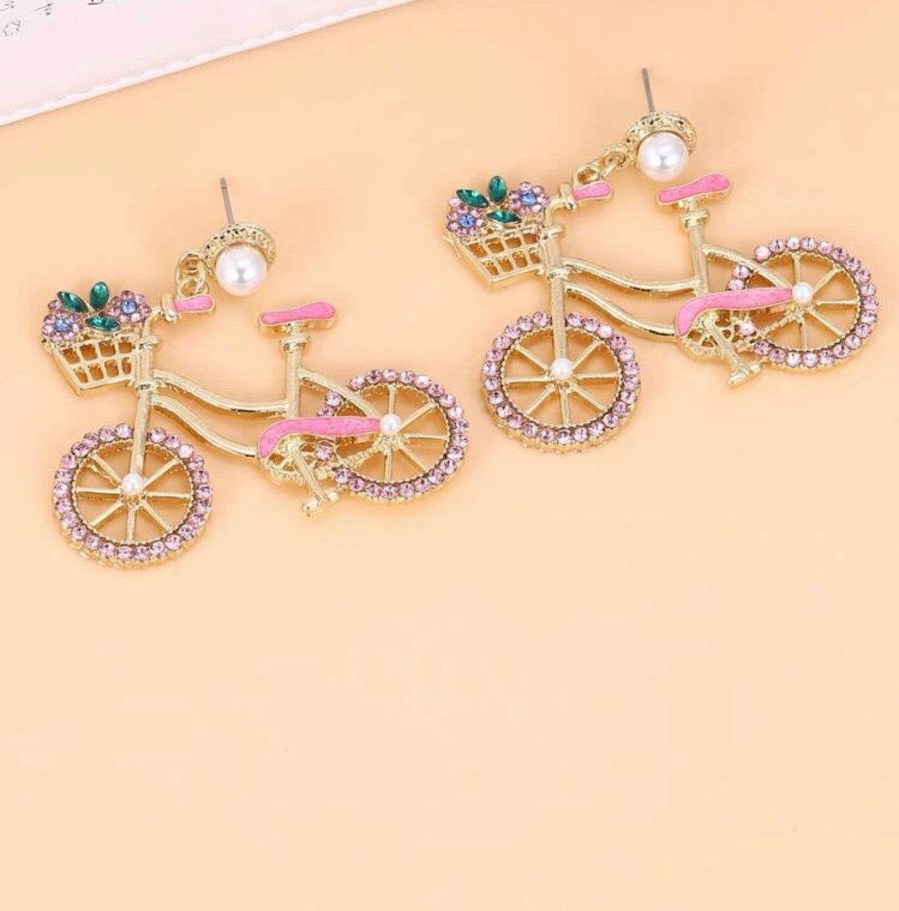 Bicycle earrings