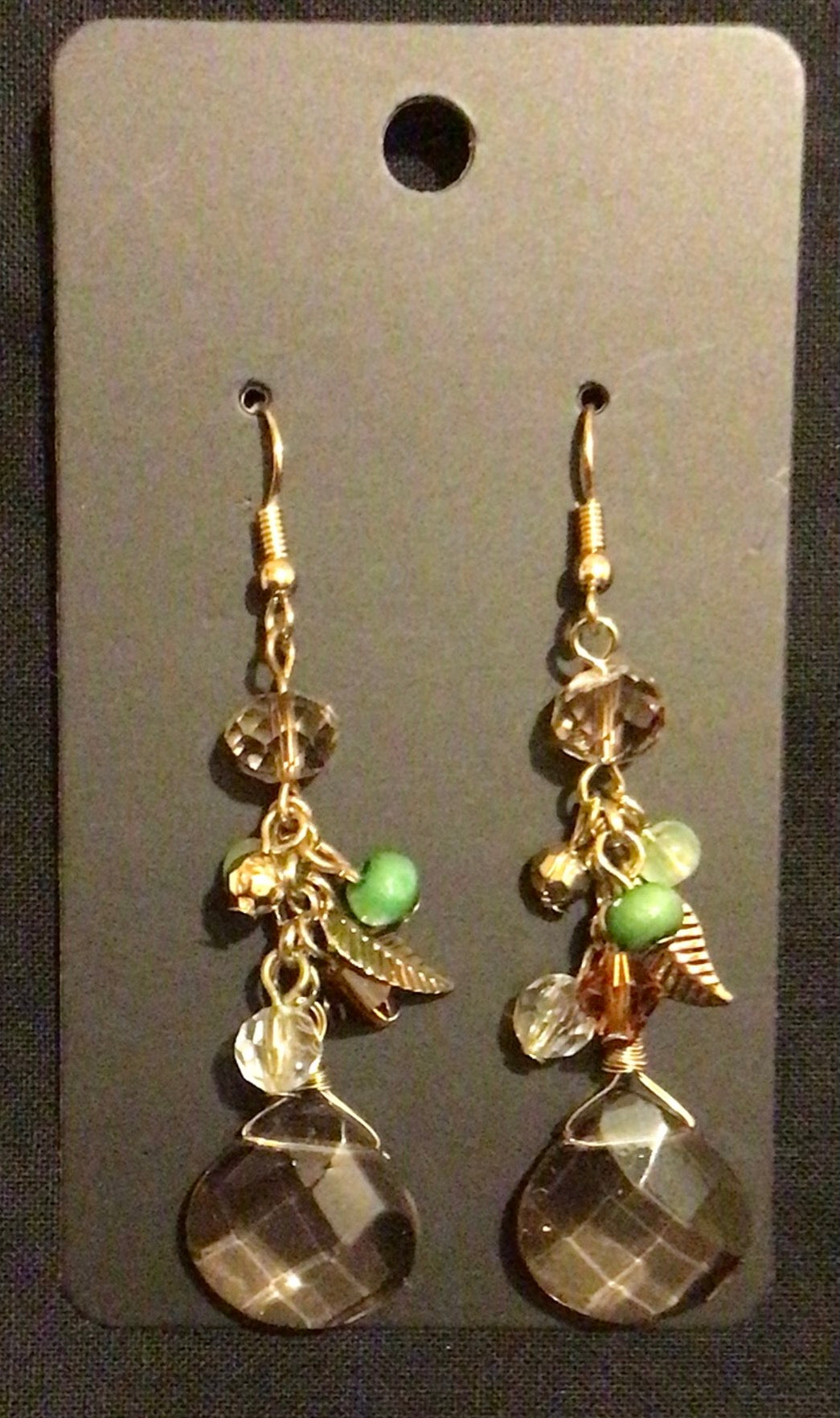 Green earrings