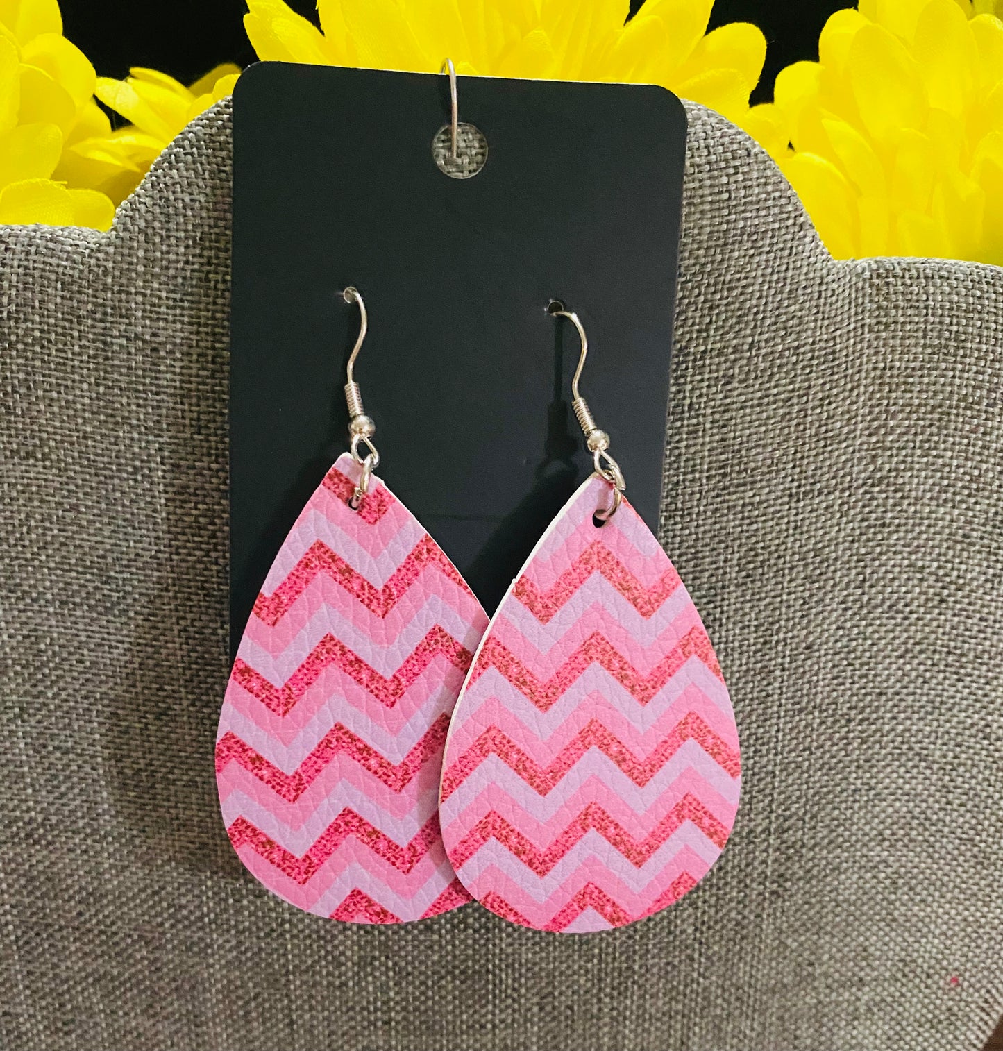 Pink earrings