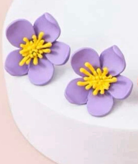 Flower earrings