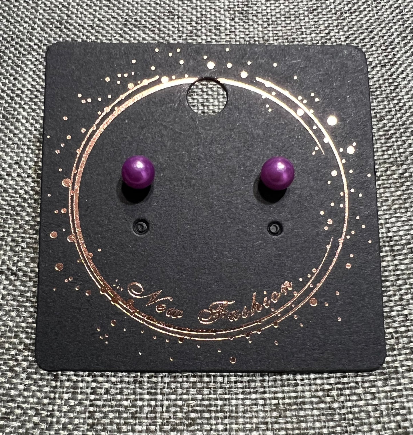 Purple earrings