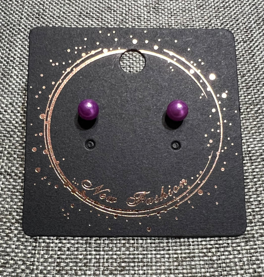 Purple earrings