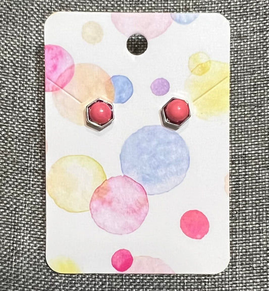 Pink earrings