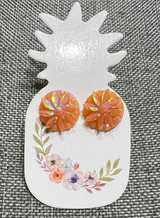 Orange earrings