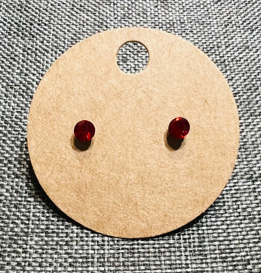 Red earrings