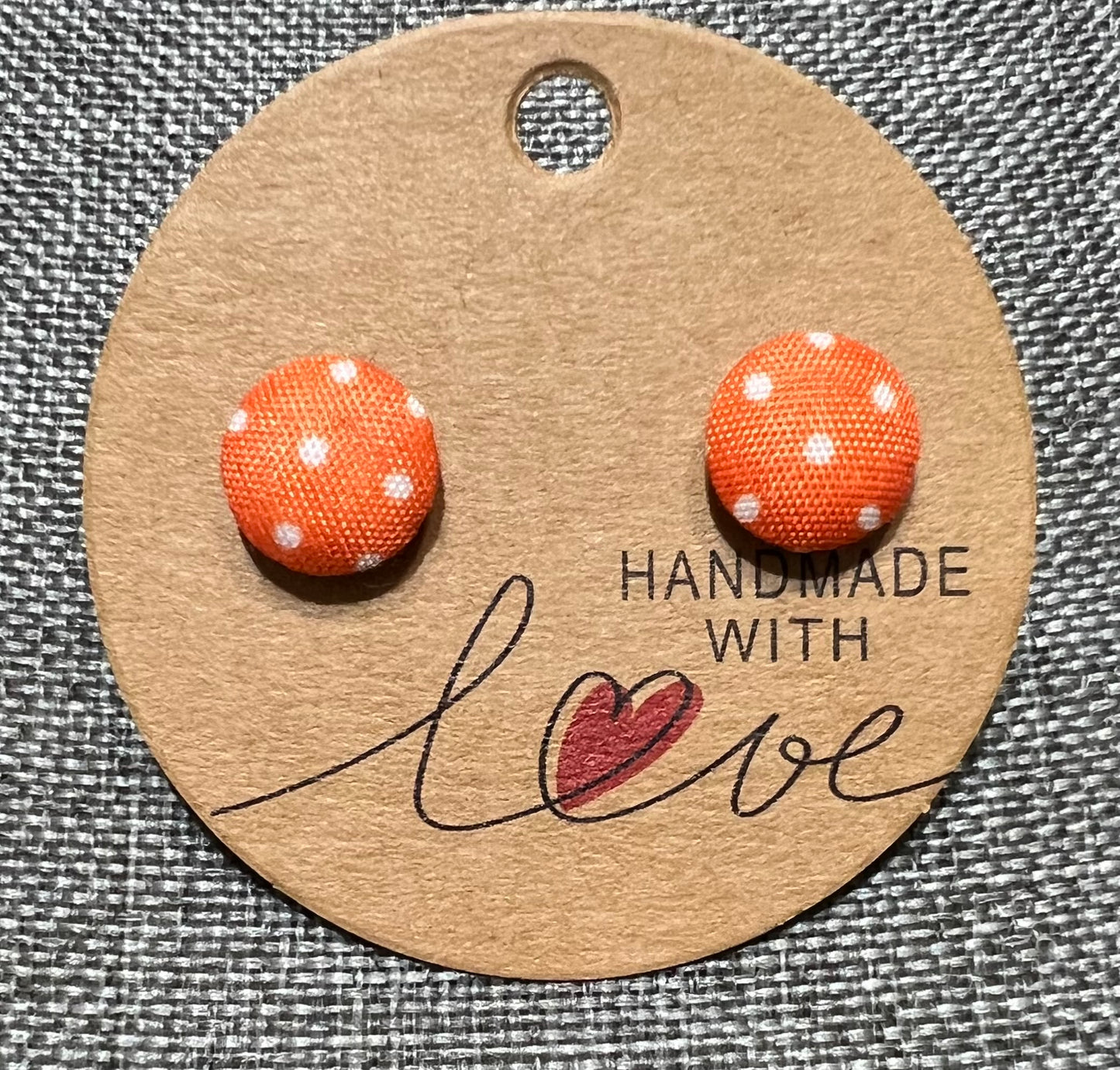 Orange earrings