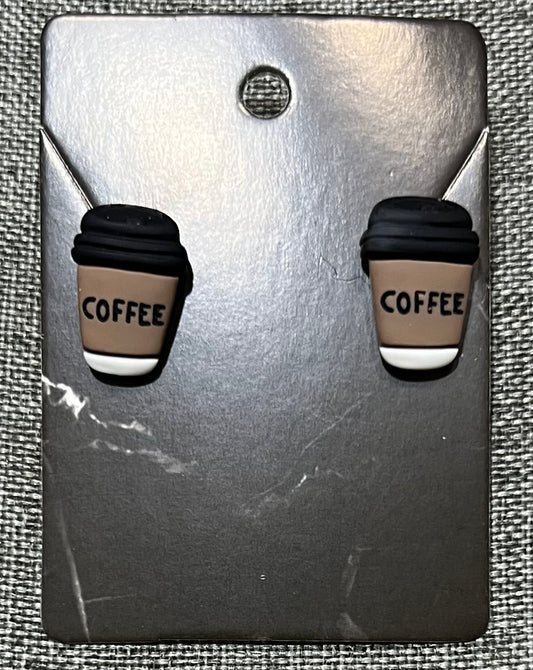 Coffee earrings