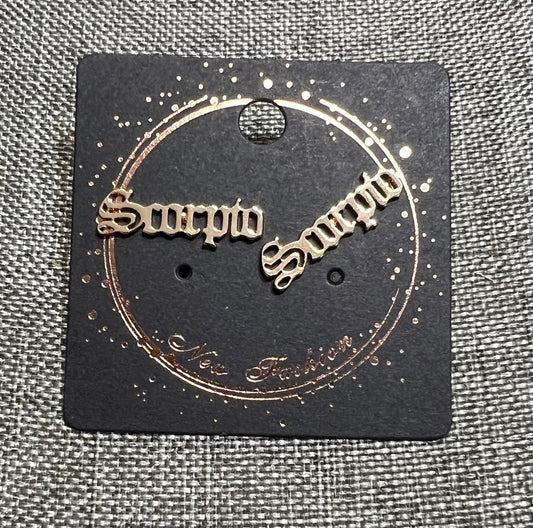 Scorpio earrings