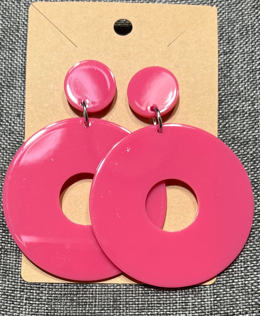 Pink earrings