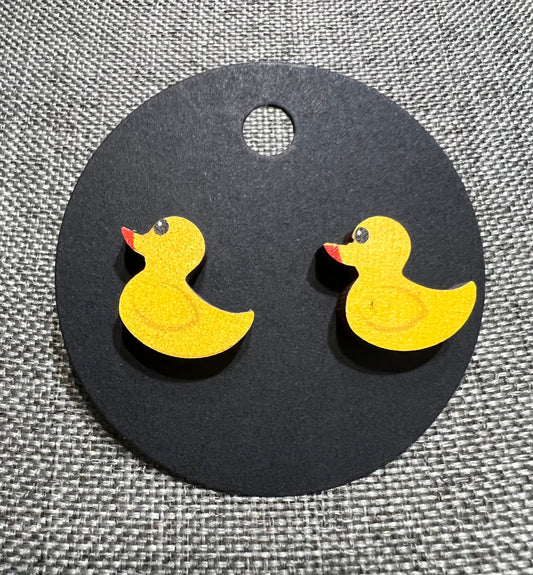 Duck earrings