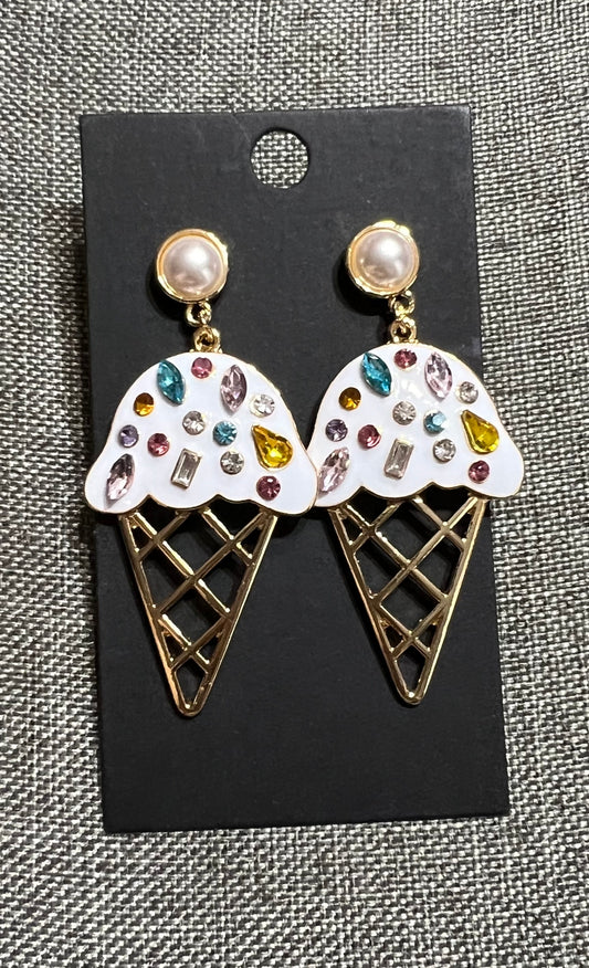 Ice cream earrings