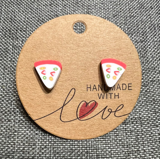 Pizza earrings