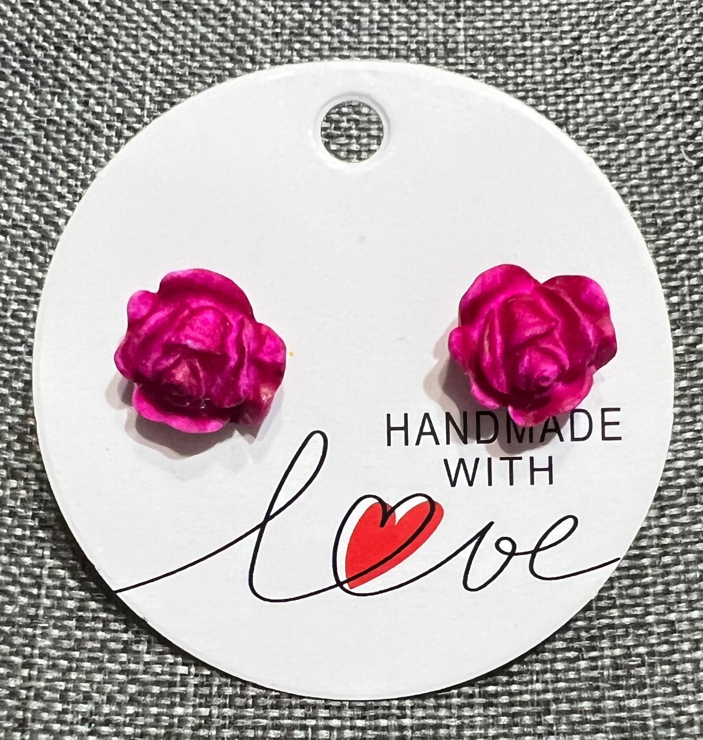 Rose earrings