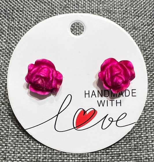 Rose earrings