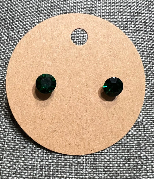 Green earrings