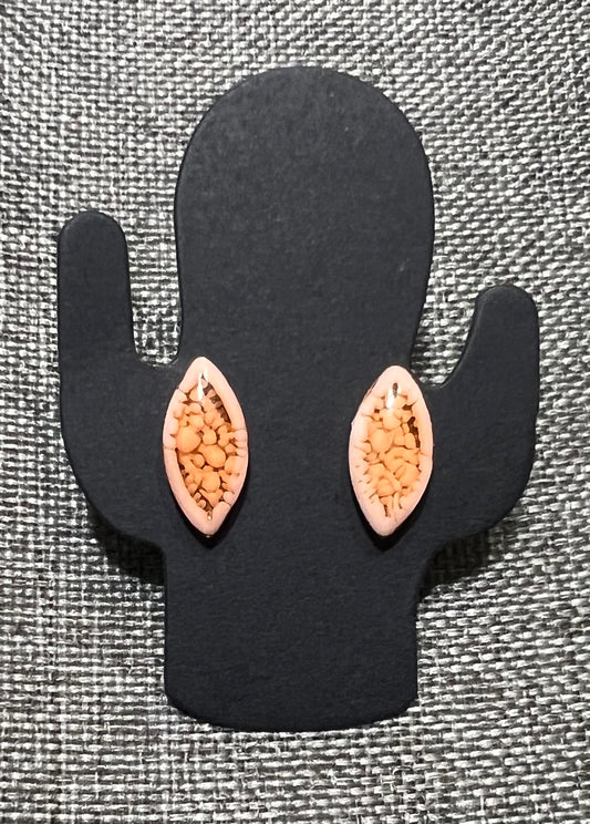 Orange earrings
