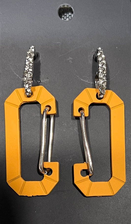 Yellow earrings