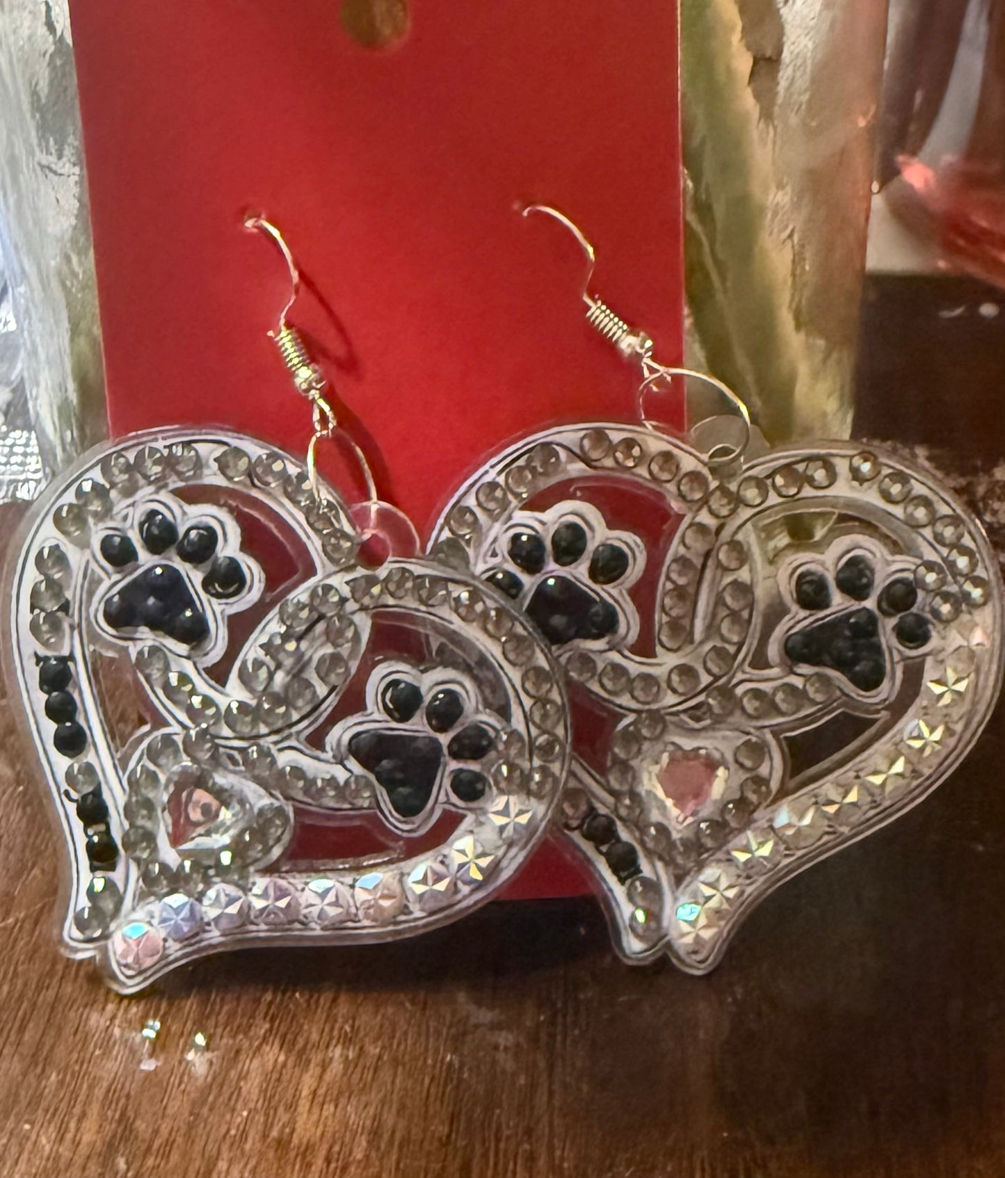 Paw duo earrings