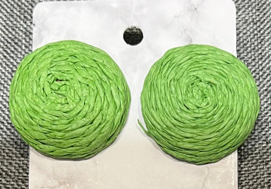 Green earrings