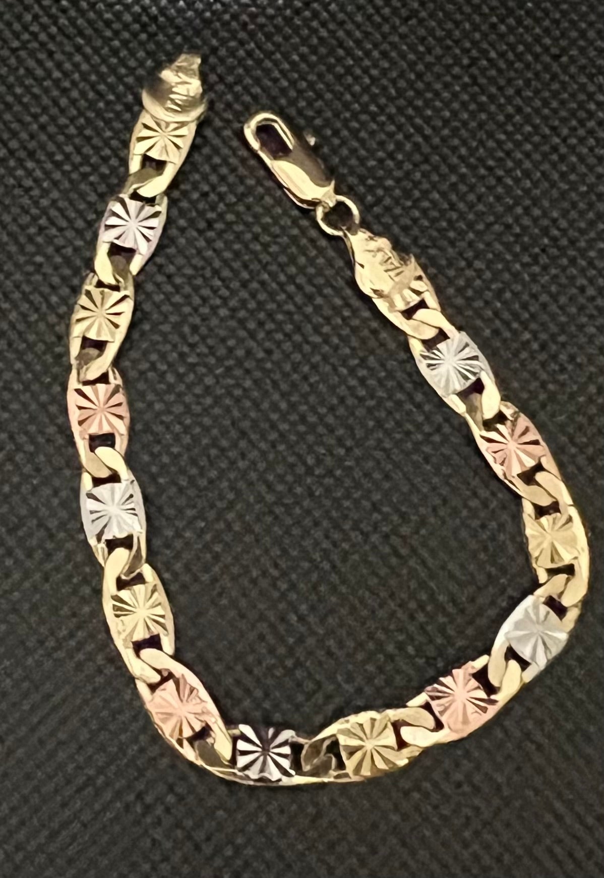 0ro laminado pulsera 3 tonos