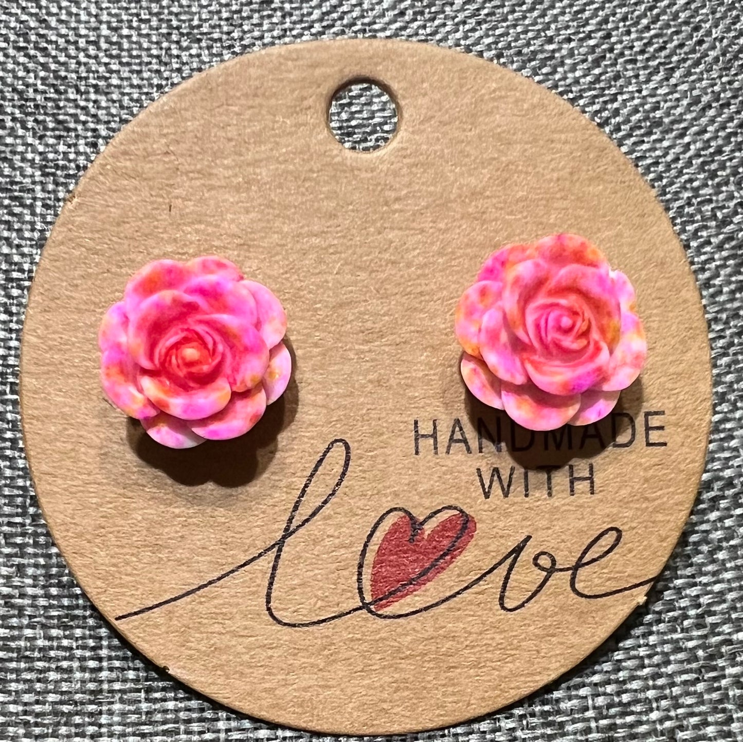 Rose earrings