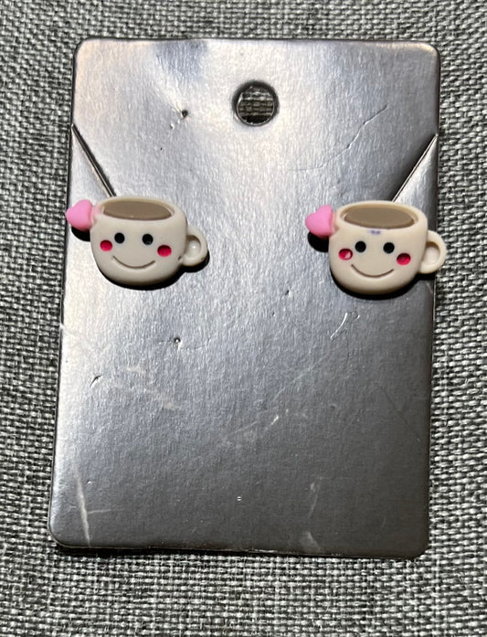 Coffee earrings