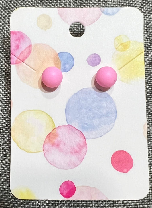 Pink earrings