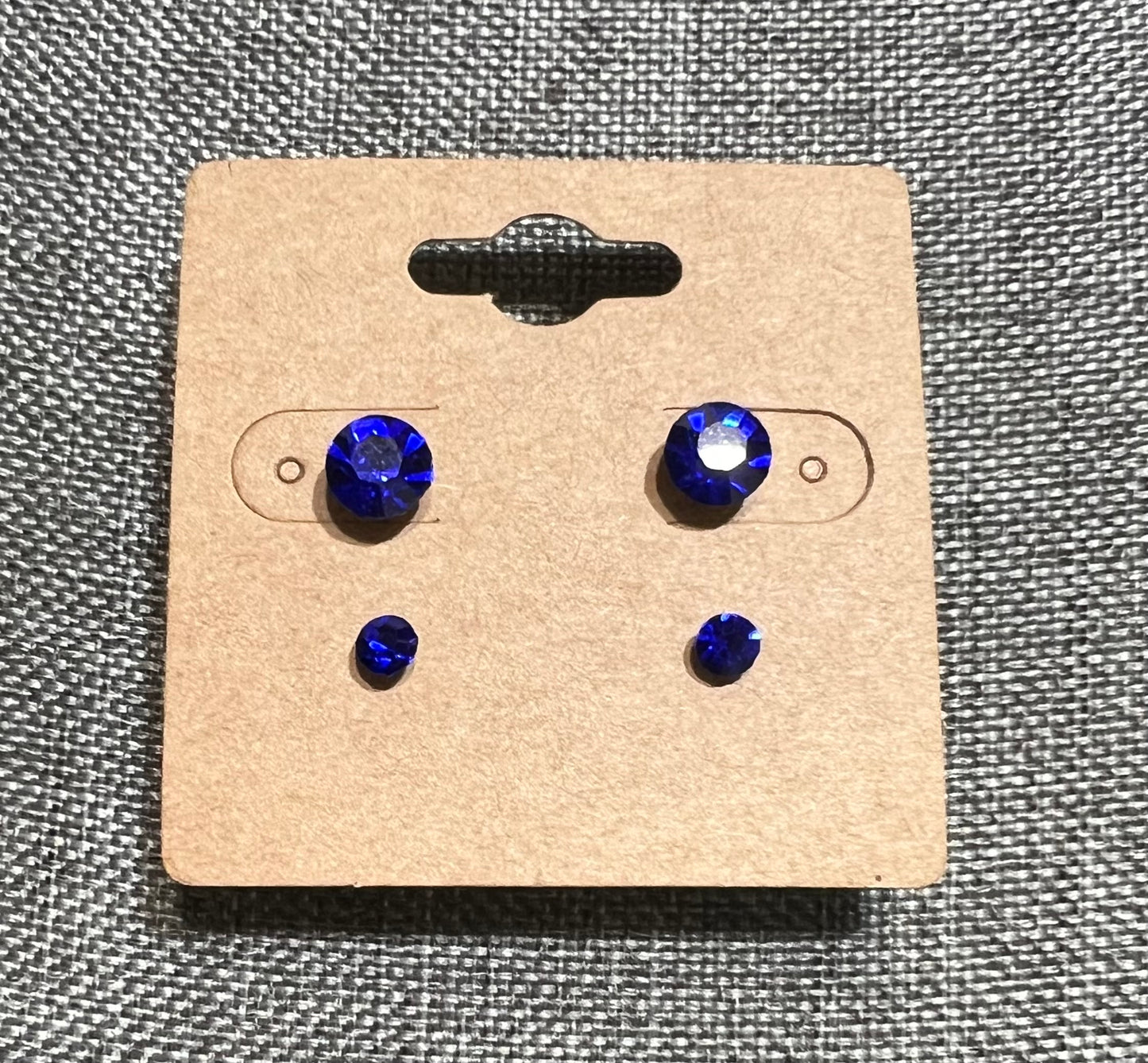 Blue duo earrings