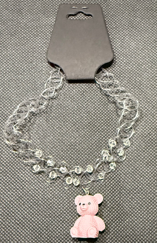 Bear chocker light pink