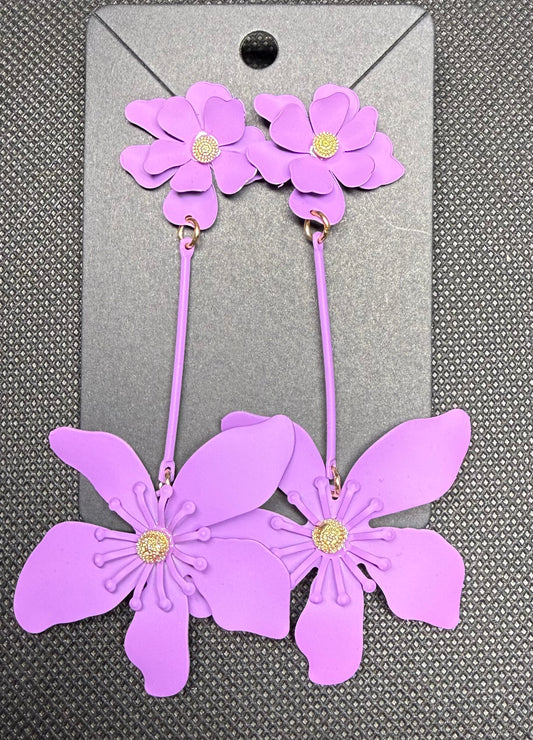 Purple earrings