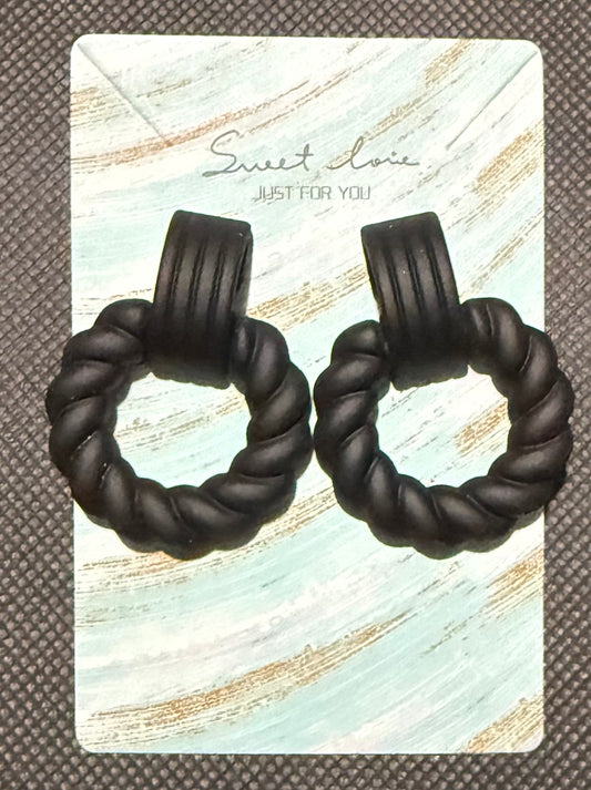 Black earrings