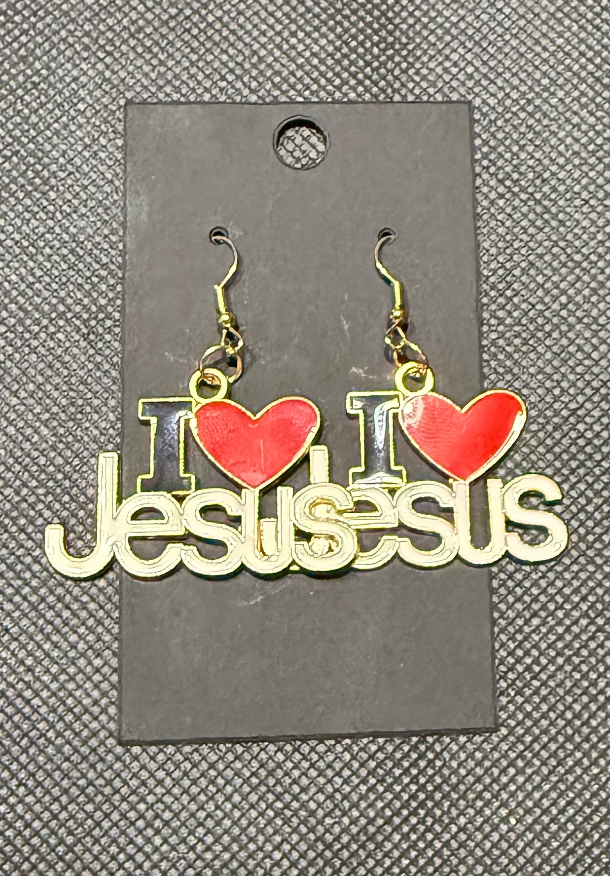 I love Jesus earrings