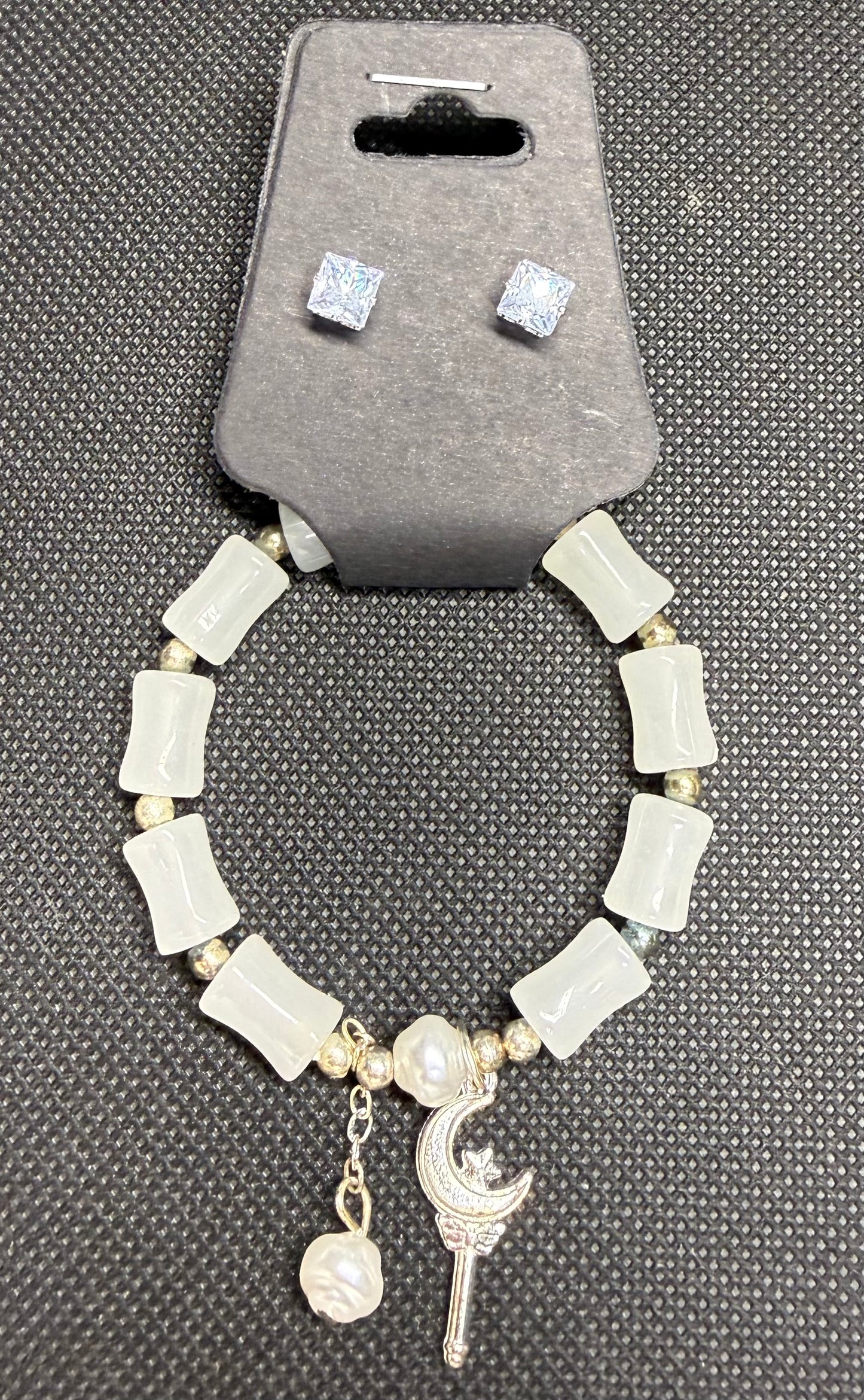 Bracelets and earrings
